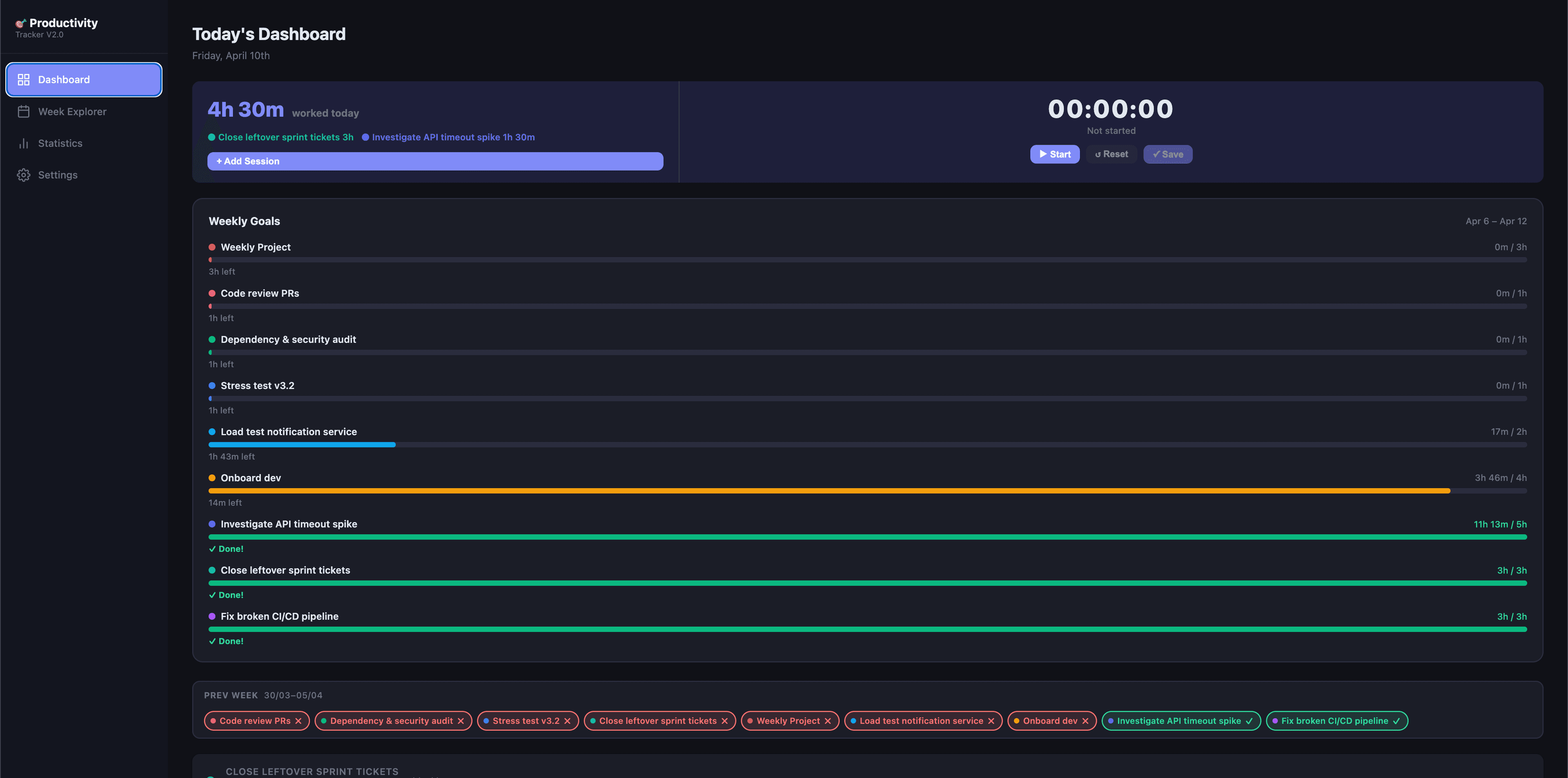 Productivity Tracker - 1